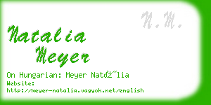 natalia meyer business card